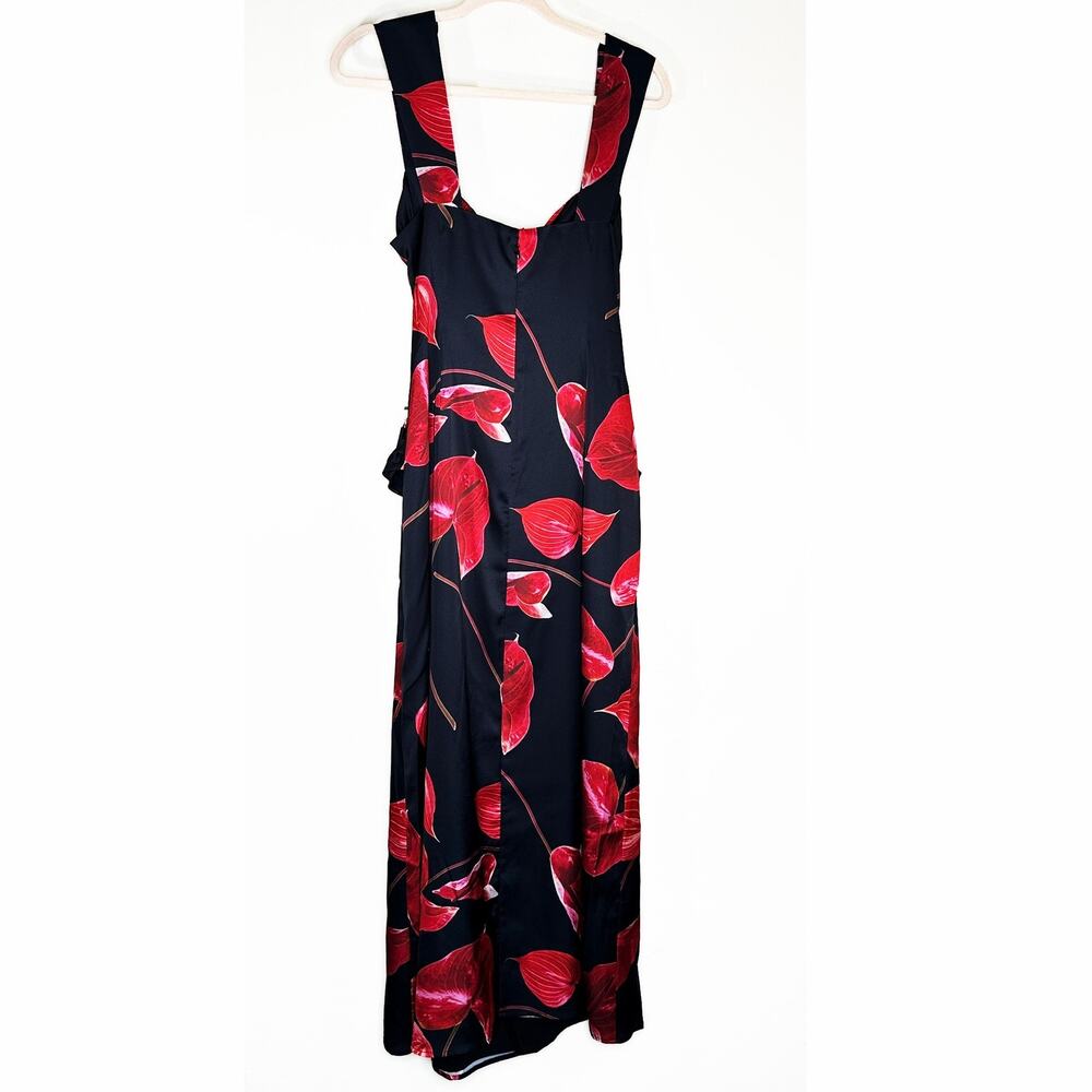 NWT Anthropologie Wolf Gang Merci Sleeveless Noir Anthurium Cutout Maxi Dress XL - Picture 10 of 15